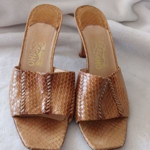 Salvatore Ferragamo Python Sandles